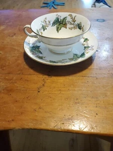 Vintage Minton Lothian China Tea Coffee Cup and Saucer Made in England - Picture 1 of 5