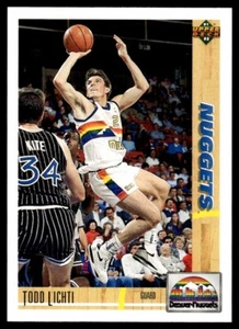 1991-92 Upper Deck Todd Lichti Denver Nuggets #299 - Picture 1 of 2