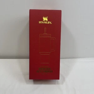 Stanley Christmas Quencher Tumbler 40 oz Red Scarlet Tinsel Holiday CoffeeMug - Picture 1 of 9