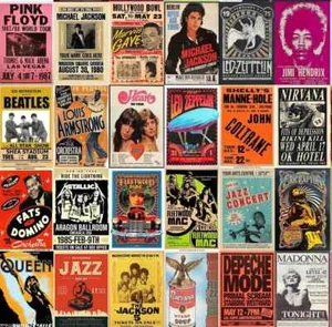 Printed Metal Signs Music Groups Bands A4A5 Vintage Cave Wall Art Bar Print Gig - Picture 1 of 137