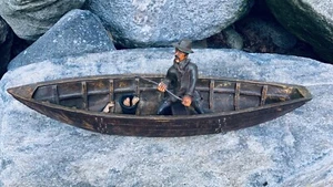 Vintage Fiberglass Fisherman Seafood Restaurant / Bar Decor Fish Camp Decor 29" - Bild 1 von 8