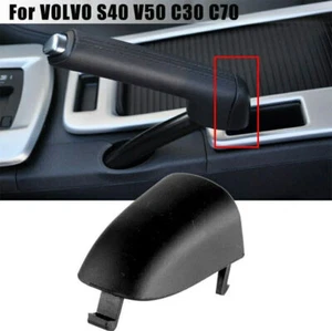 Black Car Handbrake Handle Lever Cap Cover For VOLVO S40 V50 C30 C70 31329236 - Picture 1 of 14