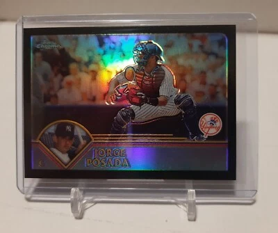 Topps 2003 refractor cromo negro #167 - Jorge Posada #ED 005/199 Foto 1 de 2