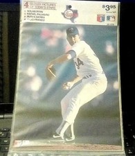  1990 tv mailbag 4 card jumbo set sealed texas rangers w/ nolan ryan PALMEIRO  