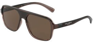 Dolce & Gabbana STEP INJECTION DG 6134 BROWN/BROWN 57/16/145 men Sunglasses