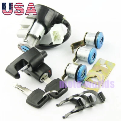For Honda CN250 Helix 1986 1987 88-2007 35010-KS4-711 Ignition Switch Lock Keys Foto 1 de 4