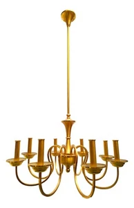 lampadario originale anni 50 produzione Lumi Milano design Oscar Torlasco signed - Imagen 1 de 8