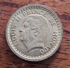 1950 Monaco Uncirculated 2 Francs French BU Old Coin Free Shipping