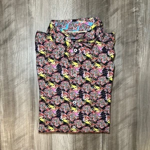 David Smith Australia Tropical Fish Short Sleeve Button Down - 2XL - Picture 1 of 7