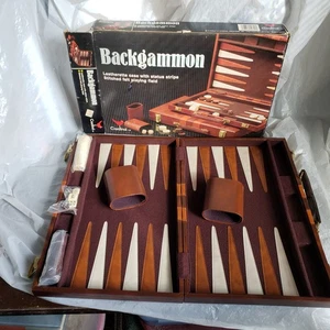 Vintage Backgammon Set with Travel Case By Cardinal - Picture 1 of 14