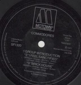 Commodores Live 7" vinyl UK Motown 1977 promo flexi feautring group introduction - Picture 1 of 1