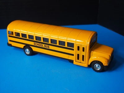 Yellow School Bus With Pull Back Action 8 Inches - Image 1 of 4