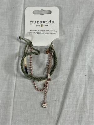 pura vida bracelet pack LIVE FREE - Image 1 of 4