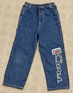 RARE! Disney Pixar CARS Movie Denim Jeans Boys Size 6 MECHANIC ON DUTY - Picture 1 of 5
