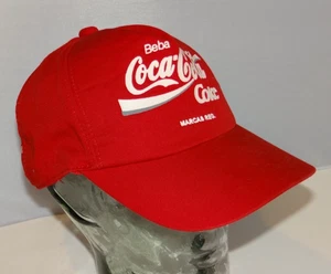 COCA-COLA COKE Beba Baseball Cap Sz One Size RED Vintage - Picture 1 of 11