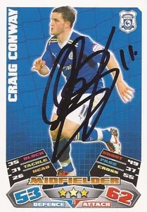 CRAIG CONWAY SIGNED CARDIFF 2011/2012 CHAMPIONSHIP MATCH ATTAX TRADING CARD+COA - Picture 1 of 1