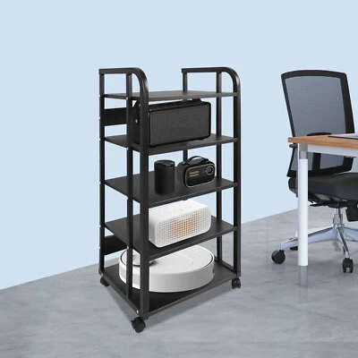 5-Tier TV Entertainment Center Stereo Components Stand AV Media Stand Corner US - Image 1 of 4