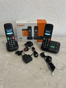 Gigaset E290A DUO-SET mit AB - Senioren Telefon mit 2 schnurlosen Mobilteilen - Zdjęcie 1 z 13