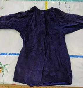 Women's Size 10 Vintage Dana Brooke Purple Silky Pig Suede Jacket - Picture 1 of 9