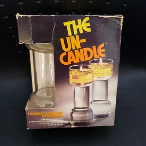 VTG UN-CANDLE 7" by Corning Glass Works New York Cool & Groovy 1970's Style - Picture 1 of 13