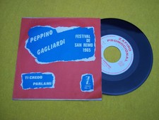 PEPPINO GAGLIARDI ti credo San Remo SPAIN PROMO 1965  7" single 45 (EX-/EX-) Ç