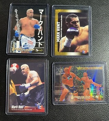 Mark Hunt 4 Card  2001 PRIDE FC Holo Sparkle Foil K1 DSE Wanderlei Silva Rare - Image 1 of 2
