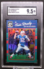 2016 Panini Donruss Optic TOM BRADY #63/299 Aqua Prizm SGC 9.5! 1st Year Optic!