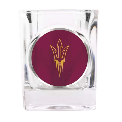 Arizona State Sun Devils Shot Glass - Metal Logo Cover