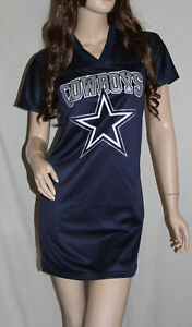 RARE! Dallas Cowboys Womens Glitter Bling Game Day Jersey Dress #12 Navy~M NWT