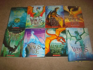 Wings of Fire + Winglets 8 BOOK LOT Tui T Sutherland Series Fantasy Dragons Set - Picture 1 of 8