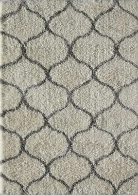 Alfombra America Feather Shag Fh200c Geométrica Shag Runner Foto 1 de 4