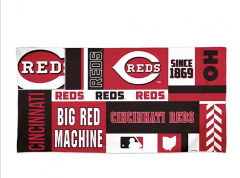 CINCINNATI REDS Big Red Machine 30"X60" Spectra Beach Towel New Wincraft Cover