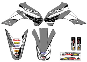 2021-2022 KLX 140 RF 13 FLY gris Senge kit de gráficos compatible con Kawasaki - Imagen 1 de 10