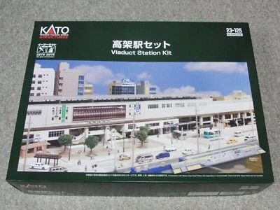KATO 23-125 N Scale Unitrack Viaduct Station Set Double Track new Free Shipping - Image 1 of 4
