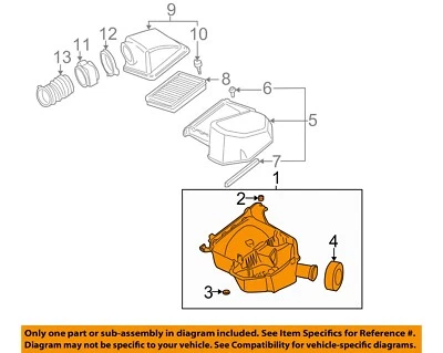 Conjunto de filtro de aire usado se adapta a: Pontiac Bonneville 2005 4,6 grado A Foto 1 de 3