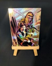 Star Wars Finest Matrix Chase Card #1 Han Solo and Chewbacca 1996 Topps NM Rare