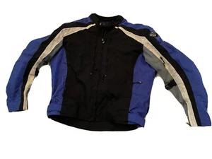 Joe Rocket black & blue vented and padded motorcycle jacket See Measurements - Picture 1 of 9