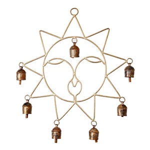 Handmade Vintage Bell Sun Wind Chimes For Outdoors Garden Lawn - Picture 1 of 4
