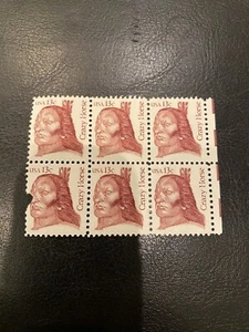 United States Scott #1855, Block Of 6 Stamps, Crazy Horse - Picture 1 of 2
