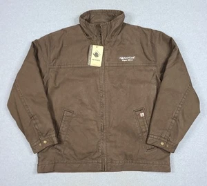 Dri Duck Canvas Work Jacket Flannel Lined Plaid Size XL Brown Workwear Detroit - Picture 1 of 11