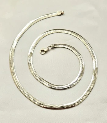 Collar de cadena de plata de ley 925 Italia espiga 5 mm - 20" - 17,59 gramos Foto 1 de 4