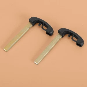 2x Uncut Emergency Blank Remote Smart Key Fob Blade Insert Fit for BMW 1 3 5 7 - Picture 1 of 6