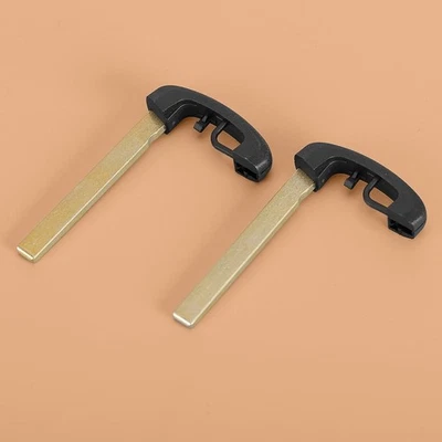 2x Uncut Emergency Blank Remote Smart Key Fob Blade Insert Fit for BMW 1 3 5 7 - Image 1 of 4