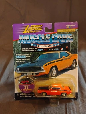 Johnny Lightning, Muscle Cars EE. UU., 70 Plymouth AAR Cuda, escala 1/64 Foto 1 de 4