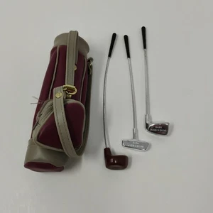 Build-A-Bear Workshop Golftasche & 3 Schläger Set BABW Plüsch Zubehör Miniatur Mini - Bild 1 von 6