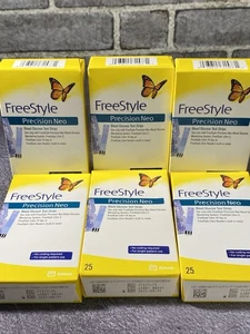 Freestyle Precision Neo Blood Glucose Test Strips (25 Counts) Lot of 8 Boxes - Picture 1 of 4