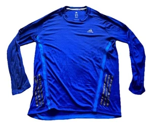 Adidas Men's Blue Long Sleeve Training Running Tee Climacool Supernova 2XL - Picture 1 of 8