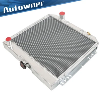 Radiador dianteiro de alumínio 3 fileiras para Ford Mustang Torino Falcon V8 1967 1968 1969 - Imagem 1 de 4