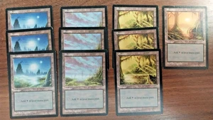 10x Swamp Basic Land - LP - Mirage - mtg SPARROW MAGIC - Picture 1 of 2
