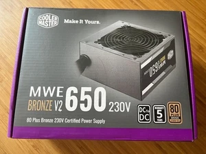 Coolermaster 650W PSU MWE Bronze V2 Wired 80+ Bronze Power Supply - Afbeelding 1 van 7
